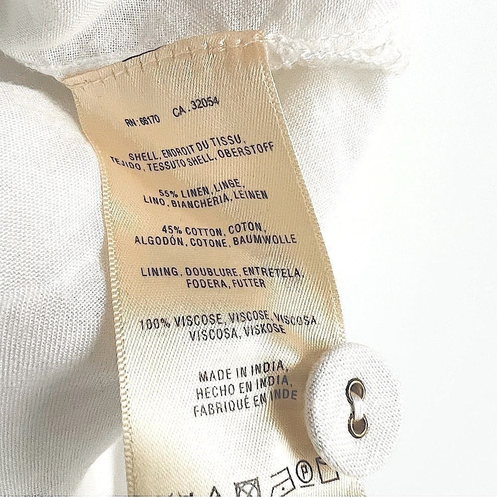 Anthropologie Moulinette Soeurs Ivory Lace Garden Sleeveless Shift Dress Size 4 - Picture 14 of 16